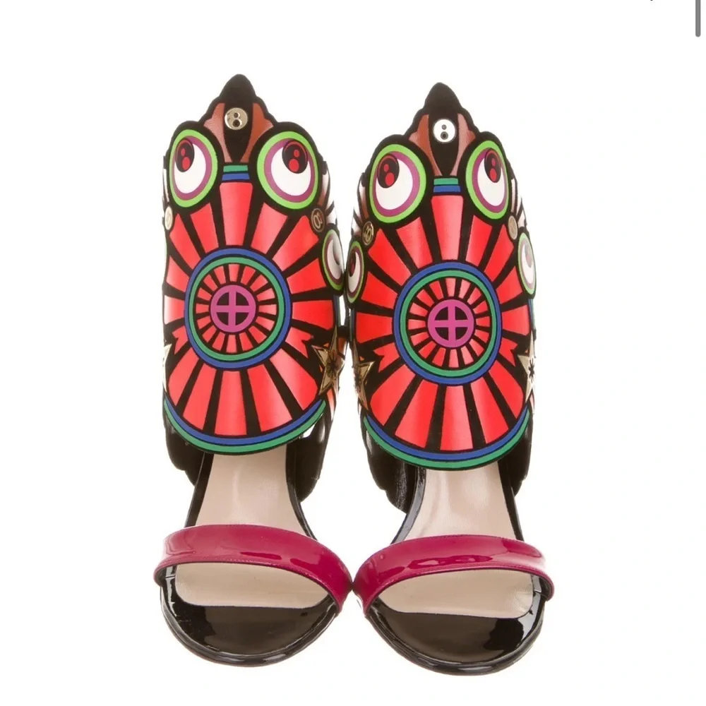 Archival NICHOLAS KIRKWOOD SS13 Cyber Pop Art Eyeball Stiletto Sandals EU 37 - Picture 5 of 10